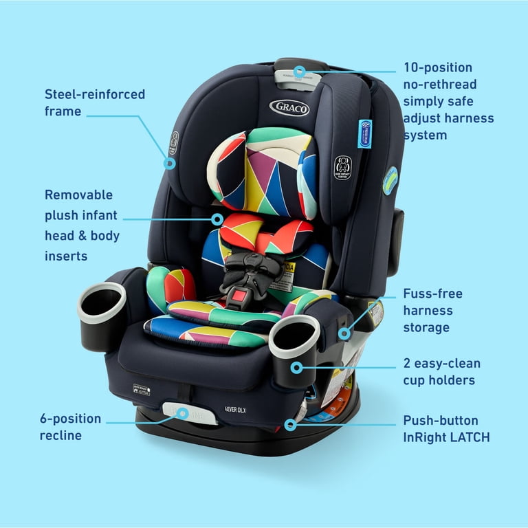 Graco 4Ever DLX 4-in-1 Convertible Car Seat, Geo Pop - Walmart.com