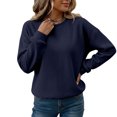 thumbnail image 6 of Zorvxlyn Womens Fleece Sweatshirt Winter Warm Long Sleeve Crewneck Sweatshirts Women Oversized Streetwear Tshirts Shirts for Women, 6 of 6