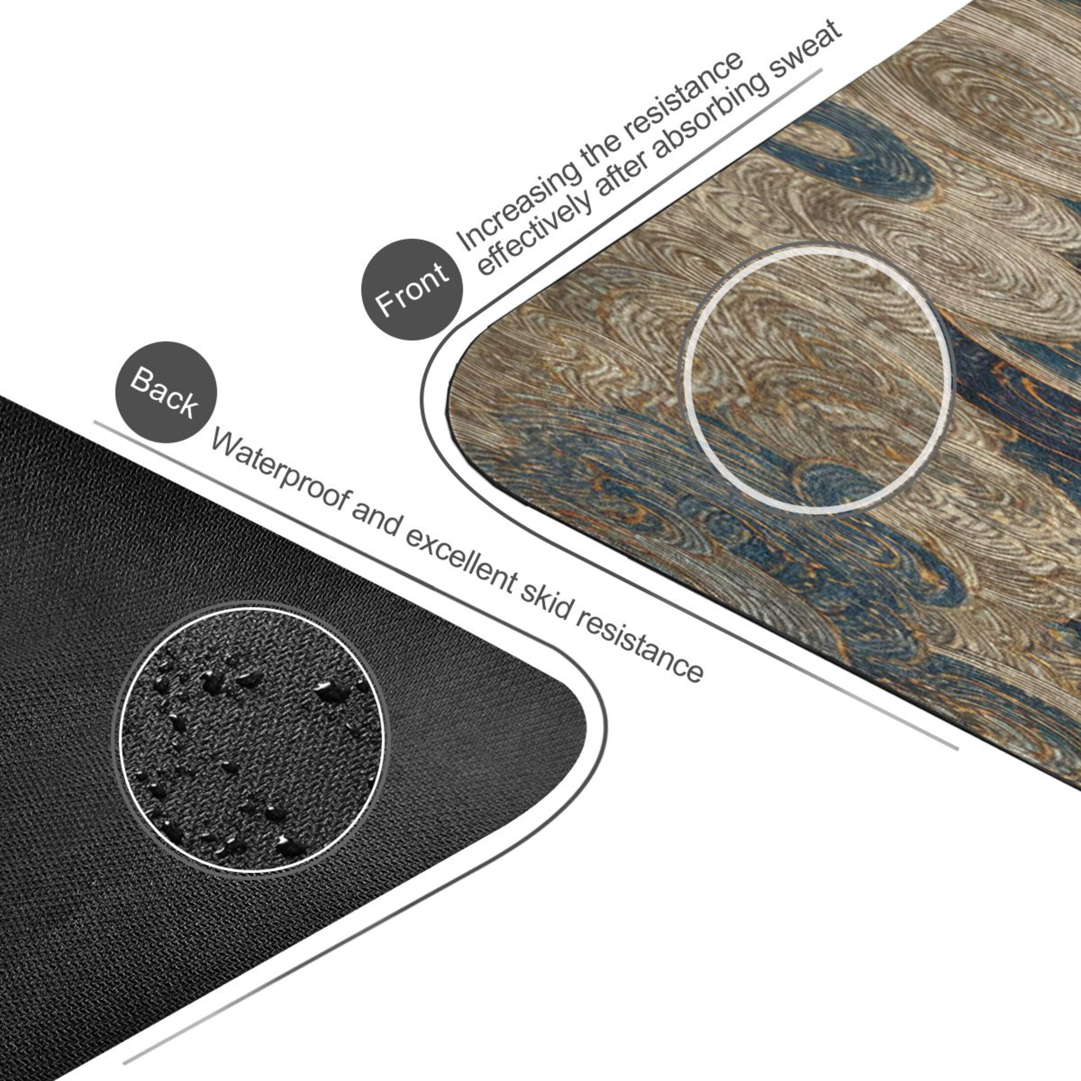 BZSMCE Yoga Mat Women Fitness Mat Stellar Ornate Ram Pattern
