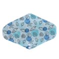 thumbnail image 3 of Lot de 5 serviettes hygiéniques lavables et réutilisables en charbon de bambou pour femmes, élégantes et tendance, G66, 3 of 4