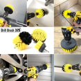 thumbnail image 4 of Original Drill Brush 360 Attachments 3 Pack kit Medium- Yellow All Purpose Cleaner Scrubbing Brushes for Bathroom Surface, Grout, Tub, Shower, Kitchen, Auto,Boat,RV, 4 of 5