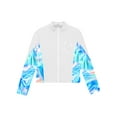 thumbnail image 4 of Sholeno Kids Girls Zipper Figure Ice Skating Top Athletic Sport Training Jacket Long Sleeve Sparkly White 6, 4 of 6