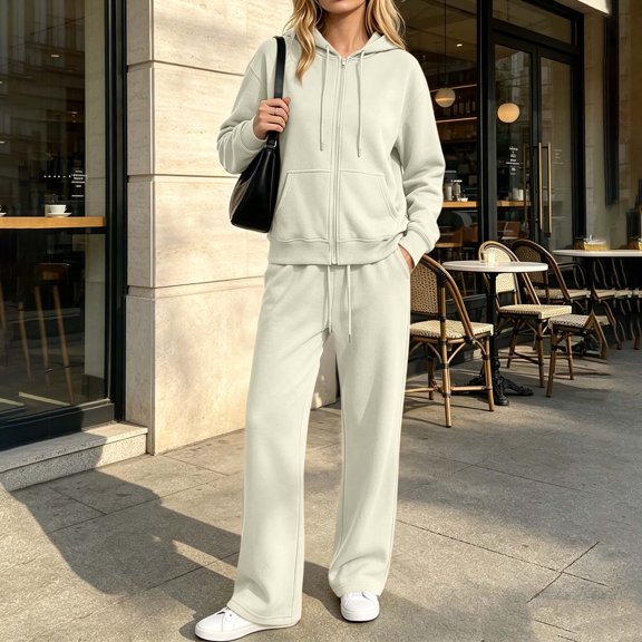 Karymi 2 Piece Sets for Women Solid Two Piece Loungewear Set, Crew Neck Short Sleeve T-Shirt with Flap Chest Pocket, Elastic Drawstring Waist Casual Shorts
