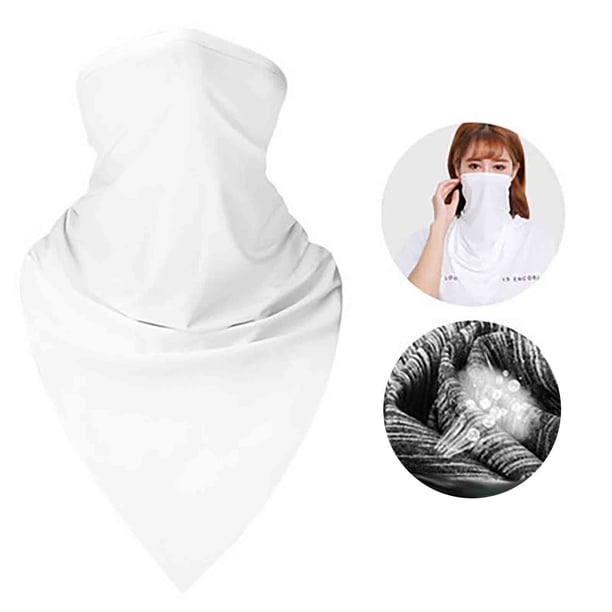 Pañuelo de ciclismo Ice Silk UV400 Mascarilla facial de protección solar | Bufanda de malla transpirable en el cuello | Pañuelo refrescante que absorbe el sudor para deportes al aire libre en verano