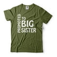 thumbnail image 5 of Promoted To Big Sister Tee Big Sister Announcement Shirt Sister Shirt Pregnancy Announcement Tee (Medium Grey), 5 of 6