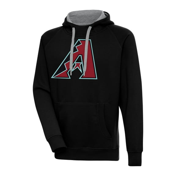 Men's Antigua Black Arizona Diamondbacks Victory Pullover Hoodie
