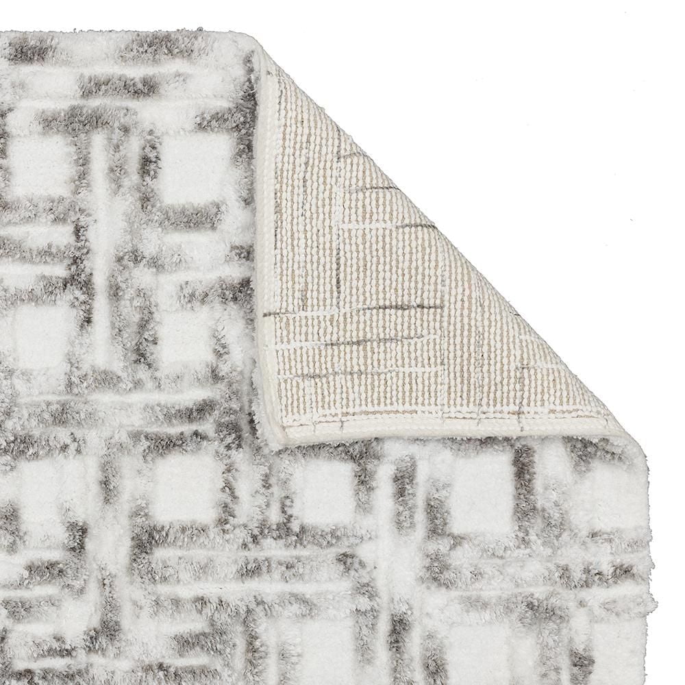 HOMETRENDS Emissary Bath Rug - Grey, 20 in. x 32 in.