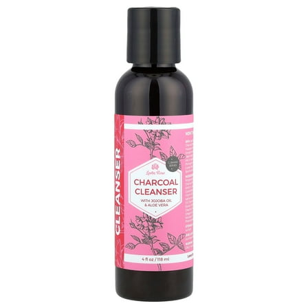 Leven Rose Charcoal Cleanser with Jojoba Oil & Aloe Vera , 4 fl oz (118 ml)