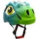 thumbnail image 1 of Casco de seguridad para niños de dinosaurio, dibujos animados 3D con luz de advertencia LED trasera, cinturón ajustado para equipo de protección para bicicletas multideportivas, patinaje en línea, cic, 1 of 5