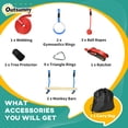 thumbnail image 4 of Outsunny Ninja Slackline Set, 30-Piece, 10m Rope with Obstacles for Age 3-6, 4 of 10