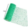 thumbnail image 4 of S SERENABLE Glitter Tulle Sequined Mesh 10 Yards Durable Stylish Mesh Ribbon Tulle Fabric for Stage Performance Decorations Wedding Decor Green, 4 of 8