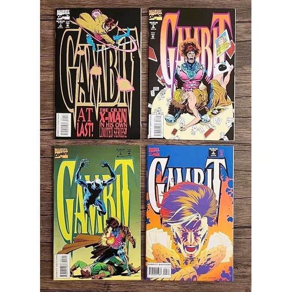 Gambit #1, 2, 3, 4 Complete Set Limited Series 1993 Marvel 1-4