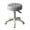 Grey, variant on Wharick Swivel Chair, Backless Armless Rolling Swivel Chair, Faux Leather Cushion, Metal Frame, Height Adjustable 360° Rotation