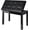 Black, variant on AODSK Duet Piano Bench with Storage, Padded Cushion for Piano Keyboard Seat, Soild Wood Leg Bench Stool Chair -Black