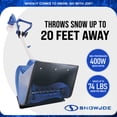 thumbnail image 3 of Snow Joe 24V 4Ah Cordless Snow Shovel Kit, Driveway Winter Snow Removal, Blue, 24V-SS11, 3 of 7