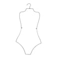 thumbnail image 3 of Percha para traje de baño,Percha para trajes de baño con forma de cuerpo para niños,Perchas para lencería Percha para trajes de baño Percha para trajes de baño,Perchero colgante plegable, 3 of 9