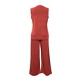 thumbnail image 5 of BUIGTTKLOP 2 Piece Lounge Sets for Women Sleeveless Tank Tops Wide Leg Pants Summer Outfit 2026 Casual Matching Track Sweat Suits, 5 of 6