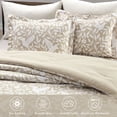 thumbnail image 3 of Notticasa 3-Piece Printed Comforter Sets,Beige,California King,Features a Floral and Peacebird Design, Including a Quilt Cover and Pillowcases, 3 of 7