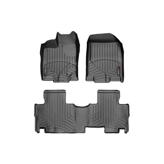 WeatherTech Custom Fit FloorLiners compatible with Edge, MKX - 1st & 2nd Row, Black