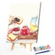 thumbnail image 1 of Cuadros Decorativos Pintura al óleo de bocadillos de dibujos animados por números DIY cuadro sin marco sobre lienzo (B60) Ehuebsd embutido en tela, 1 of 1