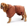 thumbnail image 4 of Microfiber Dog Bathrobe - Absorbent Dog Bathrobe For Drying After Swimming, Bathing Or Going Out In The Rain Brown L, 4 of 5