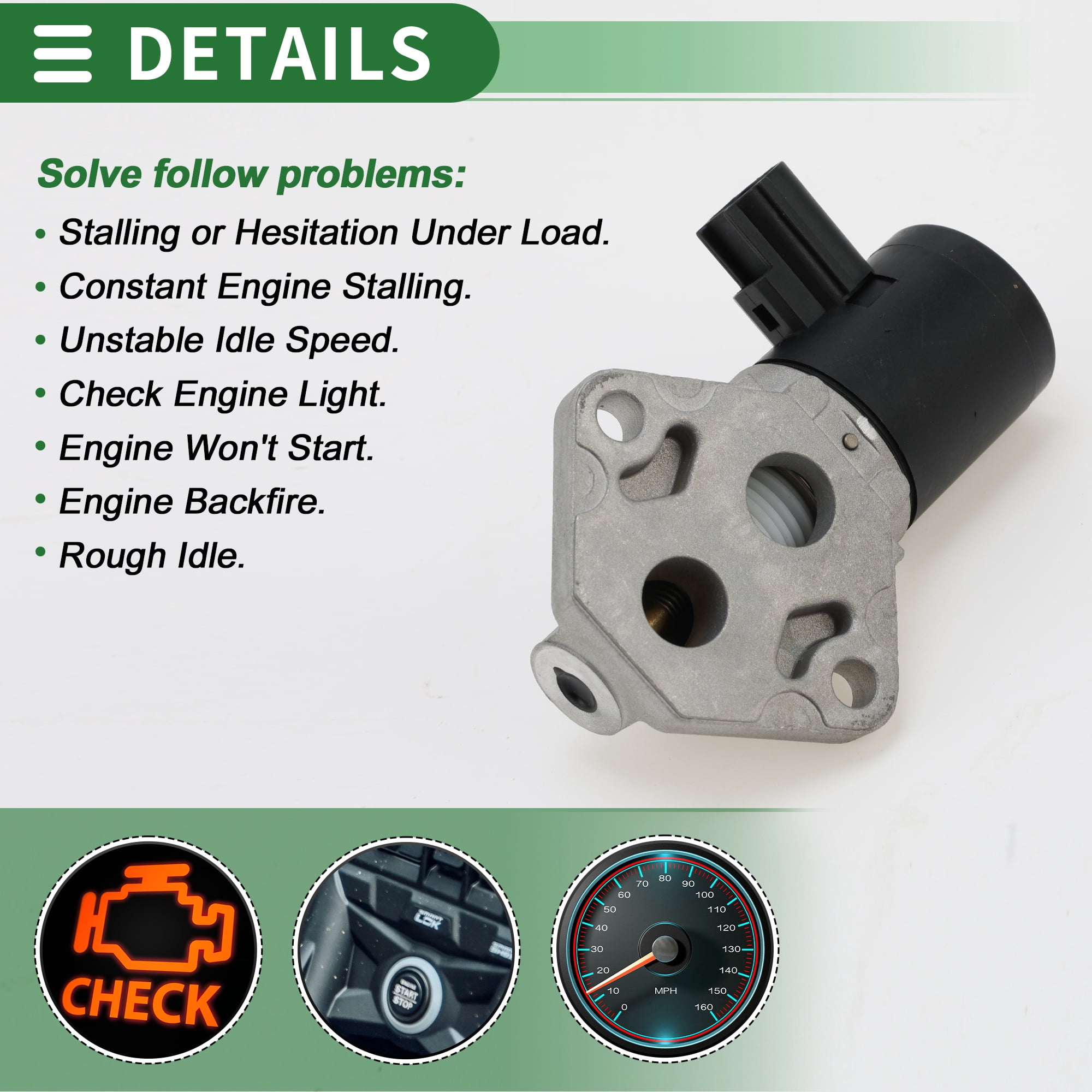 Unique Bargains Car Idle Air Control Valve for Ford Escort 1997-2001 Replace