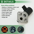 thumbnail image 6 of Car Idle Air Control Valve for Ford Escort 1997-2001 Replace No.F7CZ9F715AC IACV Idle Motor Idle Air Control Valve for Stable Engine Operation, 6 of 7