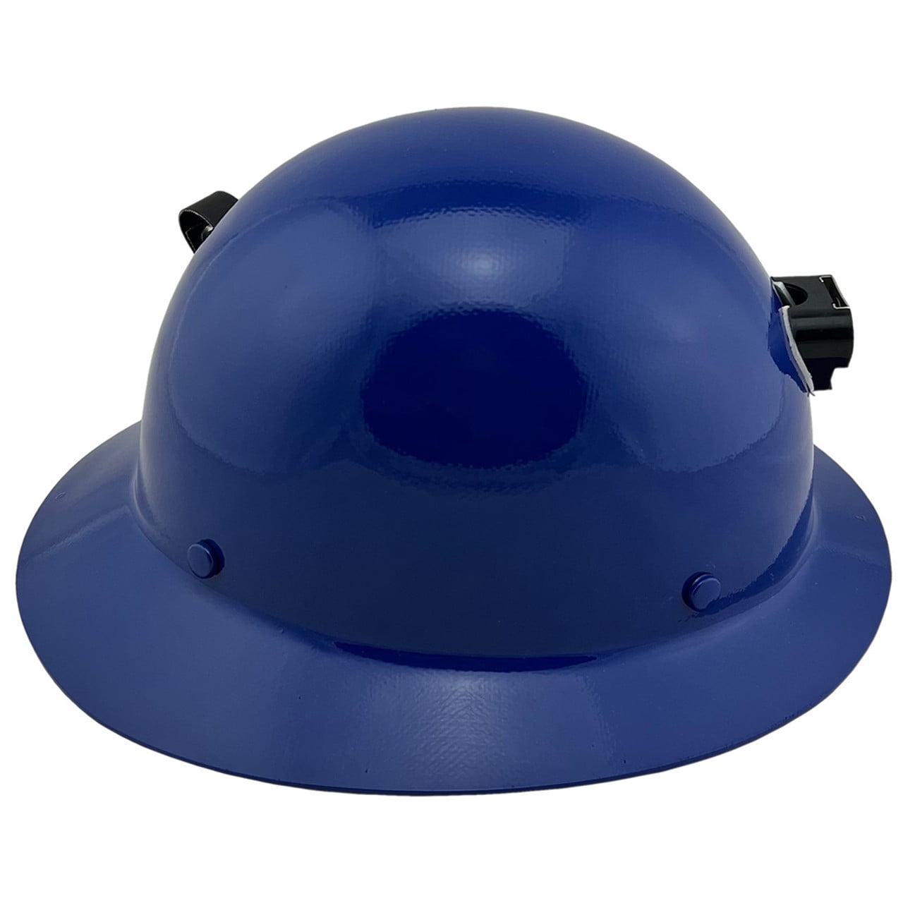 MSA Skullgard Full Brim Hard Hat with FasTrac III Ratchet Suspension - Royal Blue and Light Clip