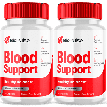 Biopulse Blood Support Pills Advanced Formula Health and Wellness Supplement 120 Capsules
