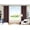 Brown, variant on Gorgeous Home Linen Set of 2 Panels 100% Blackout Bedroom Window Curtain Panels, 84", Ivory Off