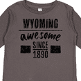 thumbnail image 4 of Inktastic Wyoming Awesome Since 1890 Boys or Girls Long Sleeve Toddler T-Shirt, 4 of 5