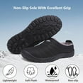 thumbnail image 4 of Winter Slippers for Men Women Warm Slip on House Slippers with Plush Lining Indoor Outdoor Anti-Skid Shoes, 4 of 7