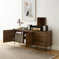 thumbnail image 4 of Crosley Furniture Teagan Mid Century Record Storage Sideboard Buffet Cabinet, 4 of 15