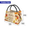thumbnail image 2 of Easygdp Thanksgiving With A Grateful Heart Bolsa de Almuerzo Insulada Reutilizable, Bolsa de Mano y Bandolera para Oficina, Trabajo, Viajes, 2 of 6