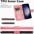 thumbnail image 5 of Wallet Phone Case for Samsung Galaxy S23 FE,3D Butterfly Pattern PU Leather Flip Kickstand Case with Magnetic Clasp and Cash Card Slots Holster for Samsung Galaxy S23 FE,HZD Pink, 5 of 18
