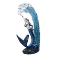 thumbnail image 5 of Fantasy Water Elemental Sea Mermaid Sorceress Riding Ocean Waves Figurine, 5 of 11