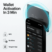 Tangem Wallet Pack of 2 - Secure Crypto Wallet - Trusted Cold Storage for Bitcoin, Ethereum, NFTs & More Coins - 100% Offline Hardware Wallet