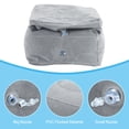 thumbnail image 4 of Unique Bargains Travel Foot Rest Pillow, Inflatable Foot Rest Mat Adjustable 3 Layers Height, Gray, 4 of 6