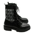 thumbnail image 2 of Guess Womens Odalis  Faux Leather Mid-Calf Combat & Lace-up Boots, 2 of 5