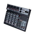 thumbnail image 5 of 4 Channel Audio Mixer Digital Mixer Sound Card Microphone Live Broadcast Computer Recording DJ Audio Equipment US Plug, 5 of 5