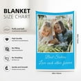 thumbnail image 4 of Personalised Blanket, Custom Blanket, Personalised Photo Blanket,Customized Flannel Blankets for Father, Mom, Lover, Kids, Friends, Pet, Birthday, Christmas - Personalised Gifts for Women Men., 4 of 6