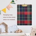 thumbnail image 4 of FORMRS Acrylic Clipboard with Low Profile Clip Standard A4 Letter Size, 12.5" x 9", Warm Tartan Mosaic, 4 of 8