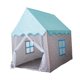 thumbnail image 3 of Tienda de campaña para niños, tienda de campaña de princesa, gran espacio, tienda de campaña interior y exterior, casa de juguete, tienda de juegos, Azul, 3 of 8