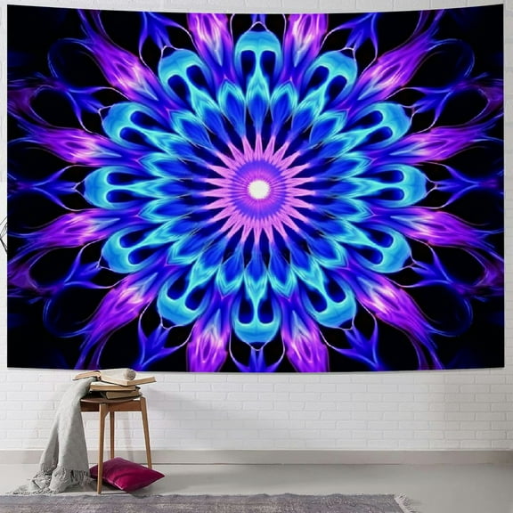 PRATYUS  Tapestry Hippie Tapestry Tapestry Trippy Decor Neon Boho Tapestries Mandala Wall Tapestry for Bedroom Aesthetic Wall Hanging 40x30inch