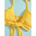 thumbnail image 5 of hirigin Baby Swimming Halter Bikini Tops + Shorts, Sunflower Pattern Bowknot Summer Clothing, 5 of 9