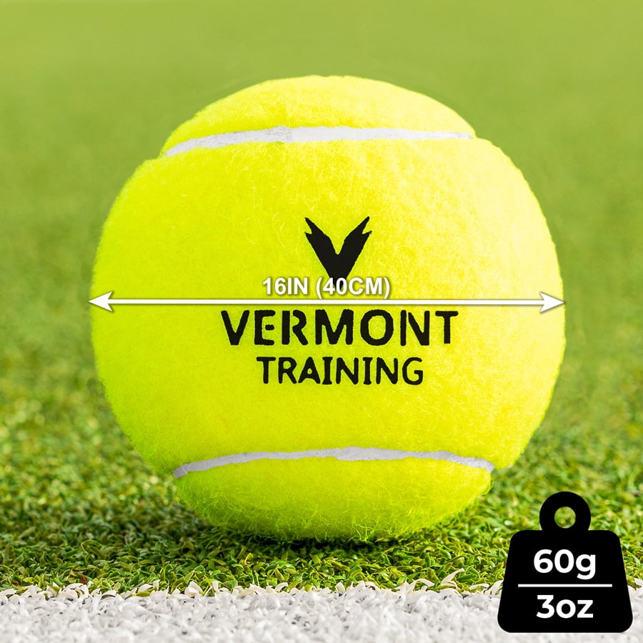 Vermont Training Tennis Balls [60 Balls] | Pressureless Tennis Balls – All Court Surfaces | Tennis Training Equipment