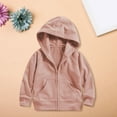 thumbnail image 2 of Mercatoo Toddler Cotton Hoodi𝐞s Zip up Plain Hooded Sweatshirts with Pockets Baby Boys Soft Comfy Long Sleeve Jackets Clothes, 2 of 8