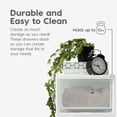 thumbnail image 4 of IRIS 30 Qt Stackable Storage Drawer, Plastic Drawer Organizer with Clear Doors for Pantry, Bedroom, Closet, 2Pk, 4 of 6