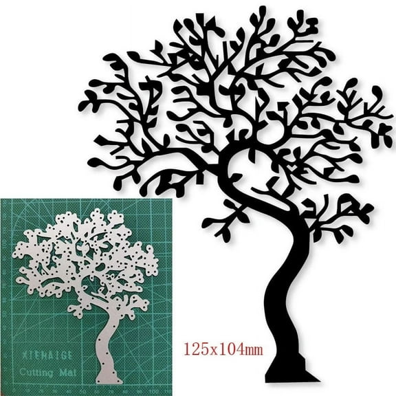 Metal Die Cuts, Big Tree Cutting Dies for DIY Scrapbooking Album Decorative Embossing Stencils Craft Cards Making