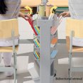 thumbnail image 4 of Taicans 5 Tier Trolley Rolling Book Cart Mobile Bookshelf,Multi-Functional Movable Storage Book Shelves,Slide Out Storage Organizer Narrow Mobile Shelving Unit for office,Dorm,Classroom,Nursery B, 4 of 6